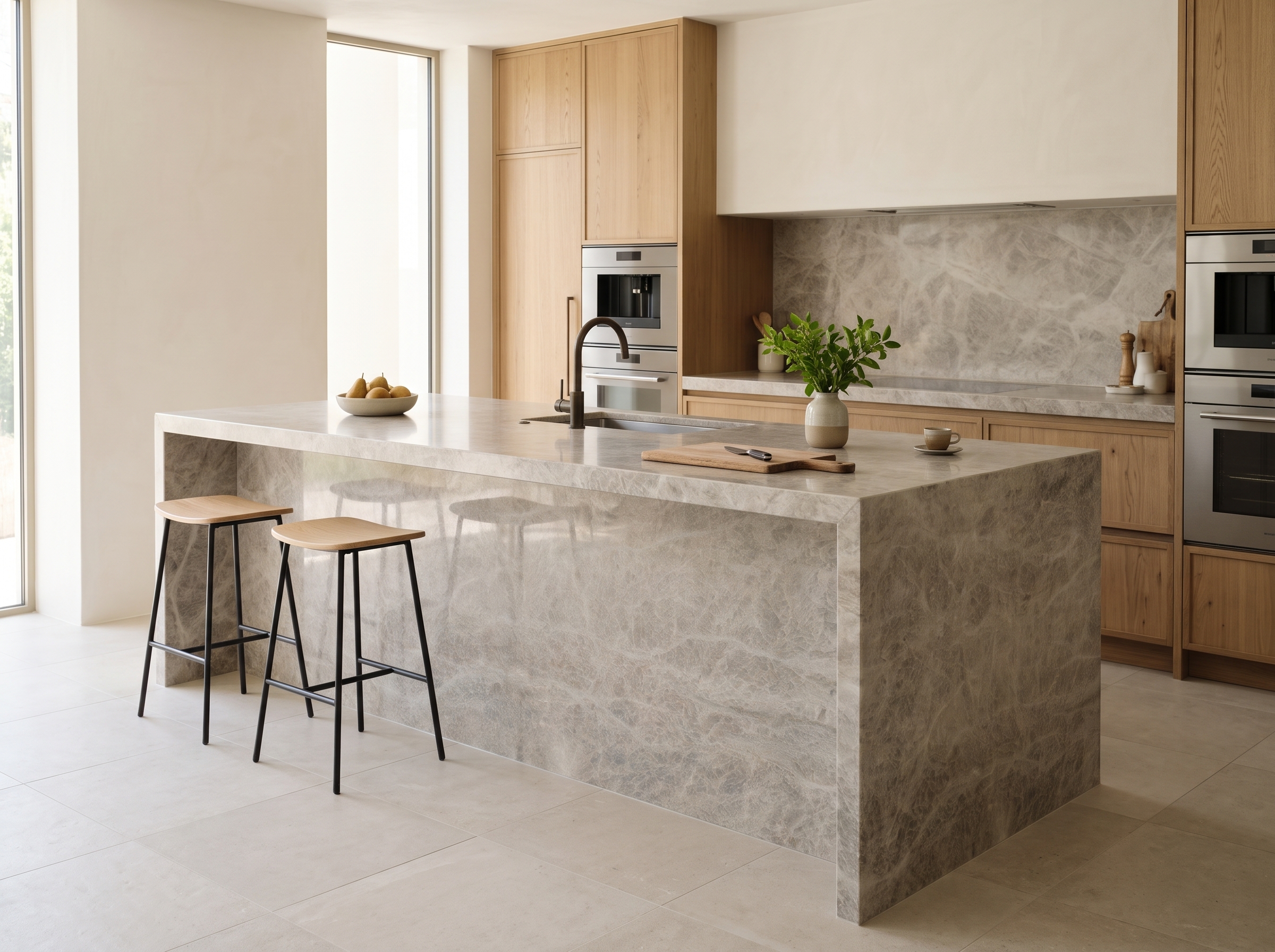 Aplicação do material Sky Pearl em ambiente