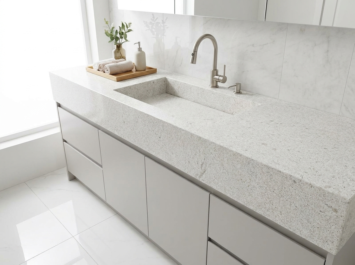 Aplicação do material Branco Itaúnas em ambiente